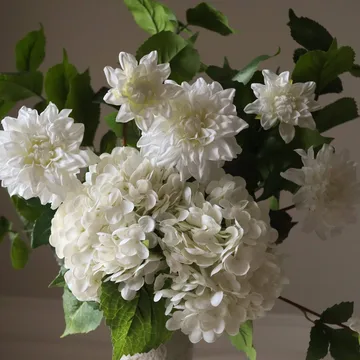 Bouquet artificiel Soft Serve - Hortensia-dahlia, 8 pcs - Botané