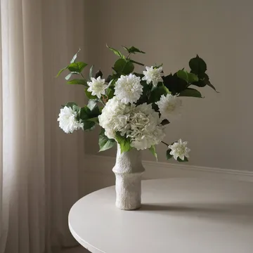 Bouquet artificiel Soft Serve - Hortensia-dahlia, 8 pcs - Botané