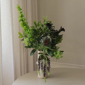 Bouquet artificiel Verdant Noir - Calla-chrysanthème araignée-tournesol d’automne, 92 cm, 13 pièces - Botané