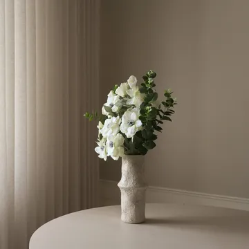 Bouquet artificiel White Satin - Anemon-eucalyptus 9 pcs - Botané