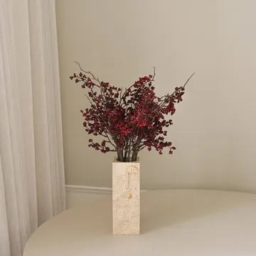 Bouquet artificiel Wild Berry - Brindilles de baies rouge foncé, 66 cm - Botané