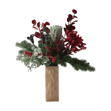 Bouquet artificiel Wild Winter - Protée, chrysanthème araignée, calla, eucalyptus, 84 cm - Botané