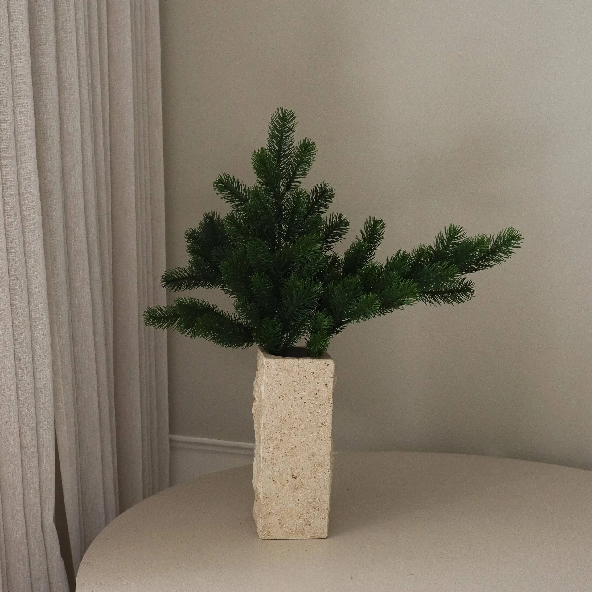 Branche de pin artificielle, Vert, 65 cm Botané