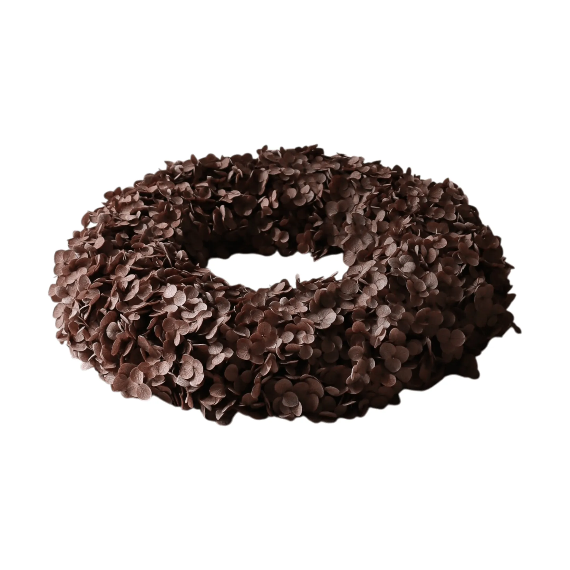 Couronne de fleurs Hortensia Wreath, Brown, 40 cm Botané