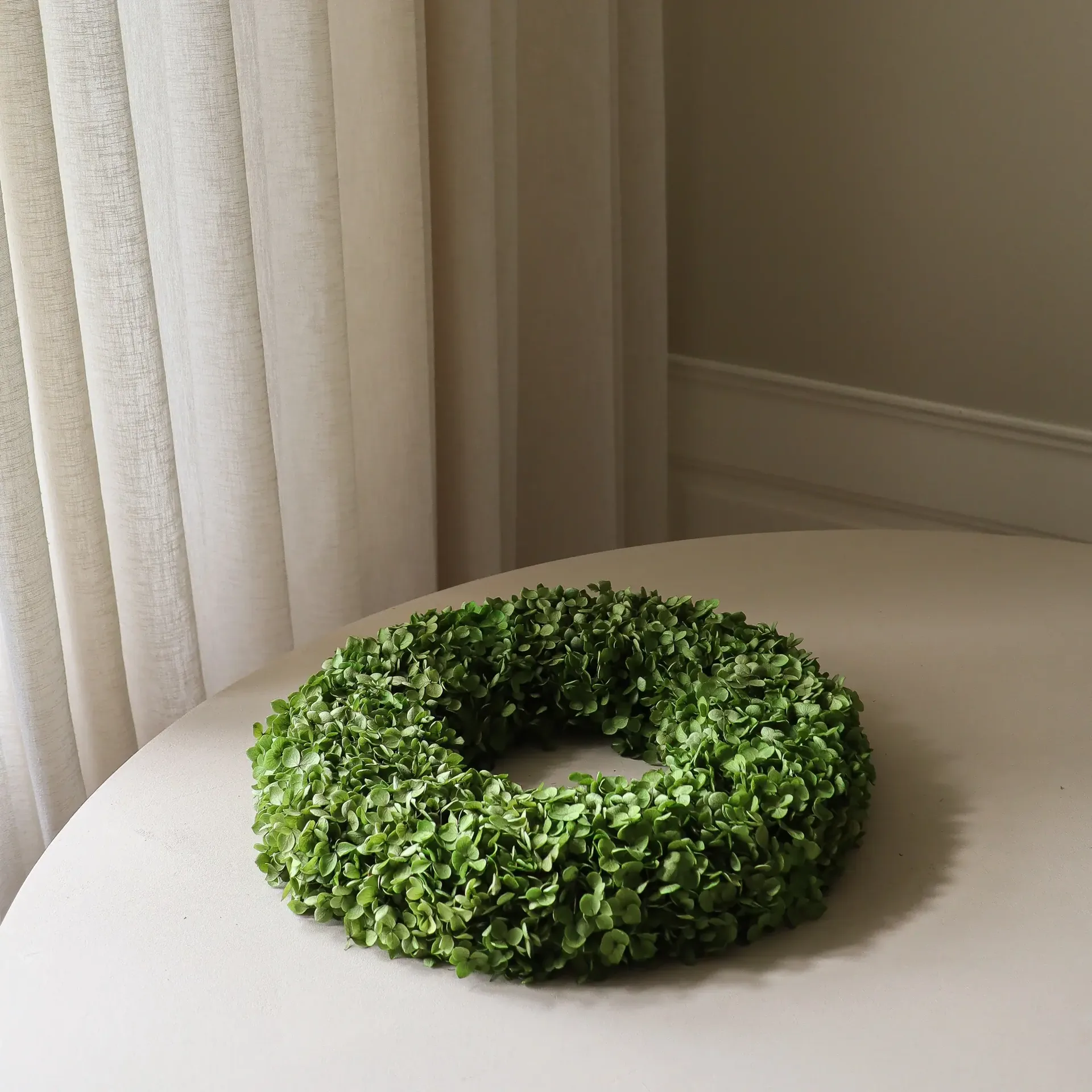 Couronne de fleurs Hortensia Wreath, Green, Ø40 cm Botané