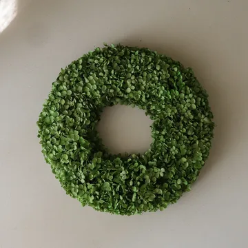 Couronne de fleurs Hortensia Wreath - Green, Ø40 cm - Botané