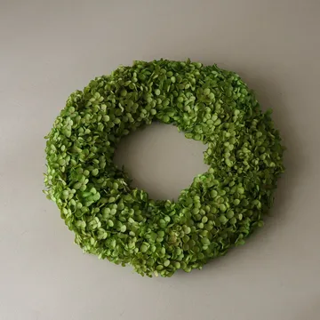 Couronne de fleurs Hortensia Wreath - Light green, Ø40 cm - Botané