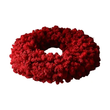 Couronne de mousse Moss Wreath - Red, Ø40 cm - Botané