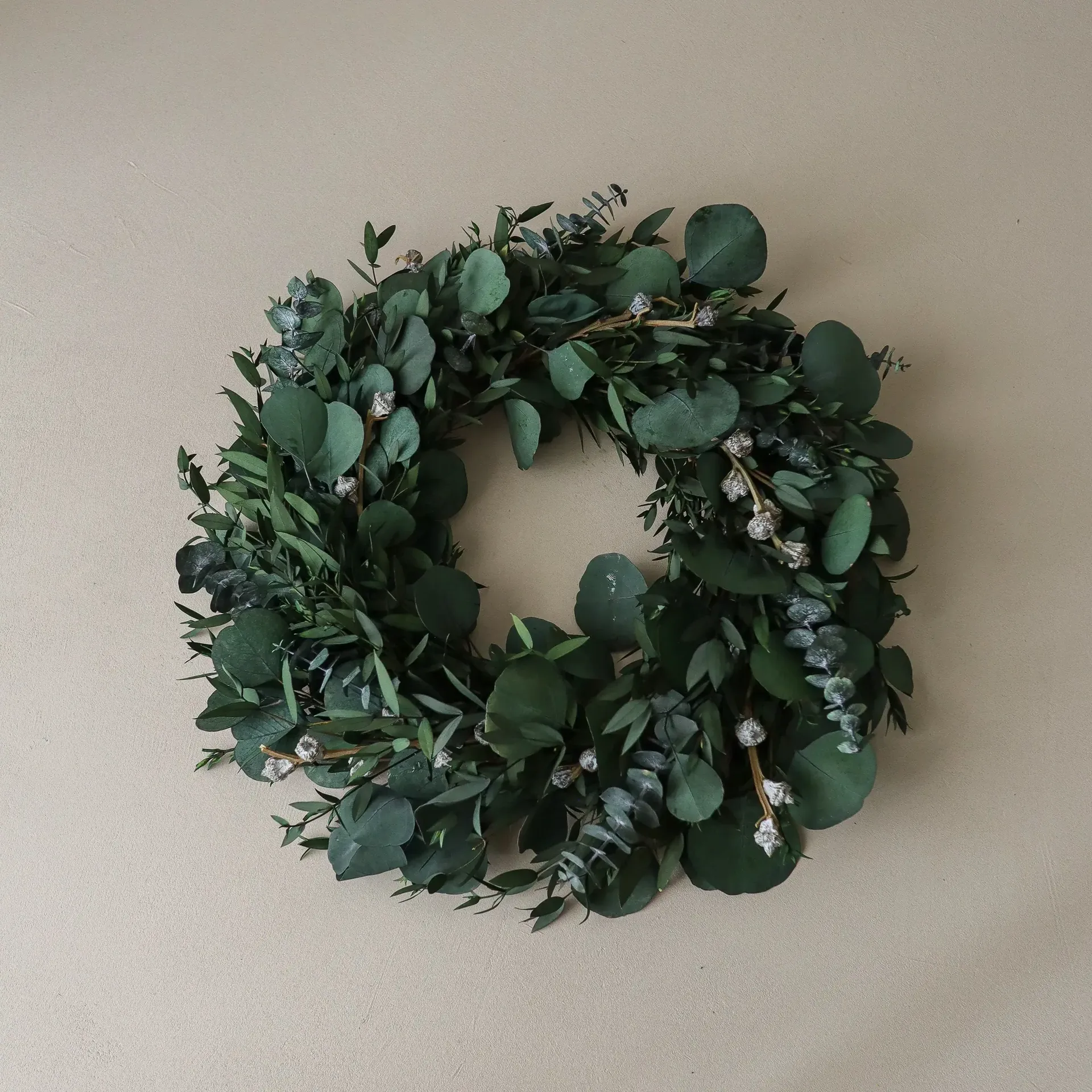 Couronne Eucalyptus Wreath, Green mixed, Ø40 cm Botané