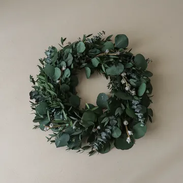 Couronne Eucalyptus Wreath - Green mixed, Ø40 cm - Botané