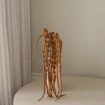 Fleur artificielle d'amarante retombante - Brun, 112 cm - Botané