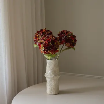 Fleur artificielle Hortensia - Deep burgundy, 60 cm, 1 pièce - Botané