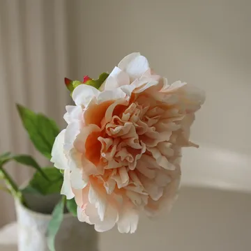 Fleur artificielle pivoine - Light pink, 56 cm, 1 pièce - Botané