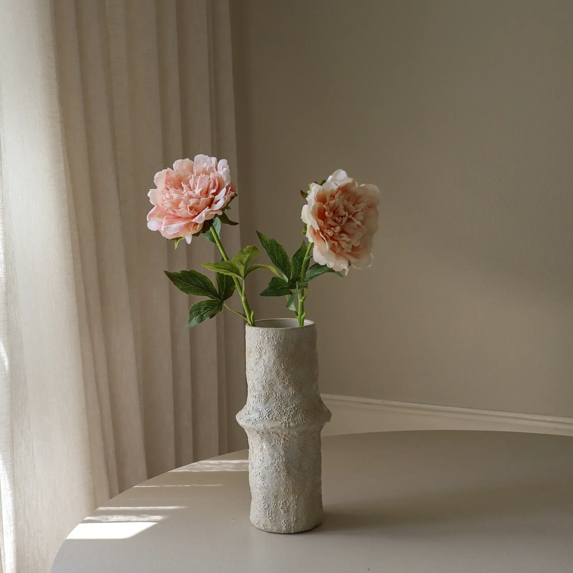 Fleur artificielle pivoine, Light pink, 56 cm, 1 pièce Botané
