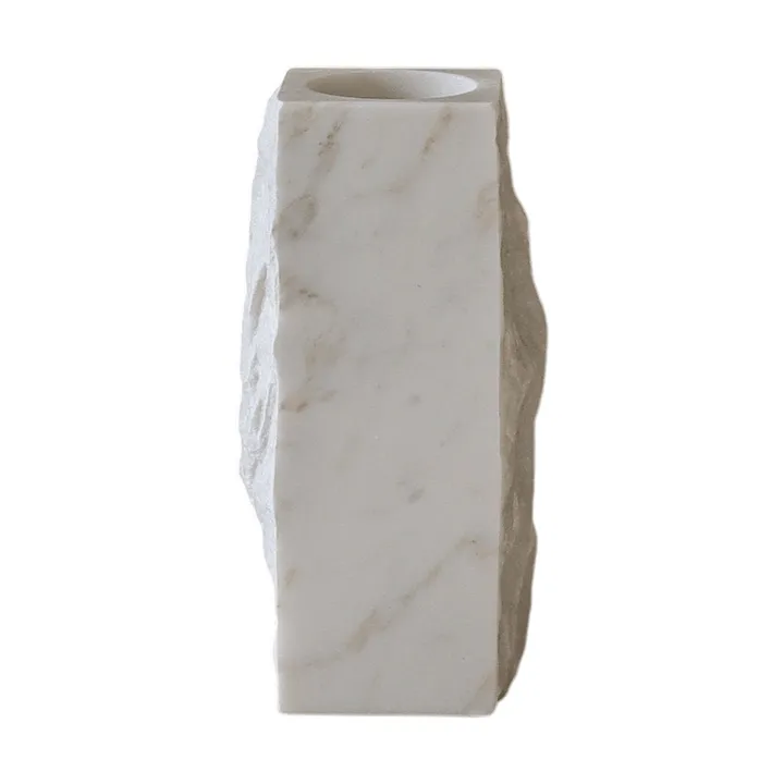 Vase en marbre Carrara Edge - Small, 25 cm - Botané