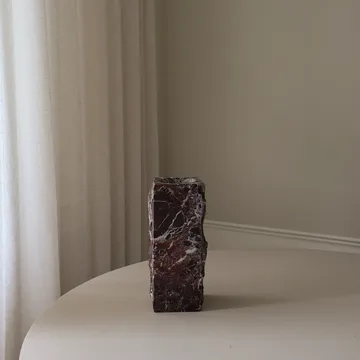 Vase en marbre Rosso Levanto Edge - Medium, 30 cm - Botané