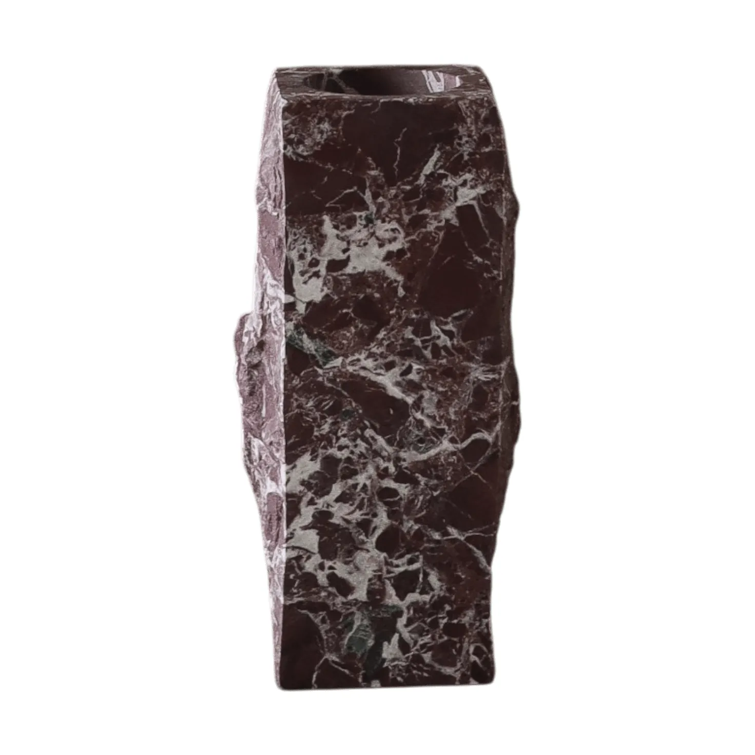 Vase en marbre Rosso Levanto Edge, Small, 25 cm Botané