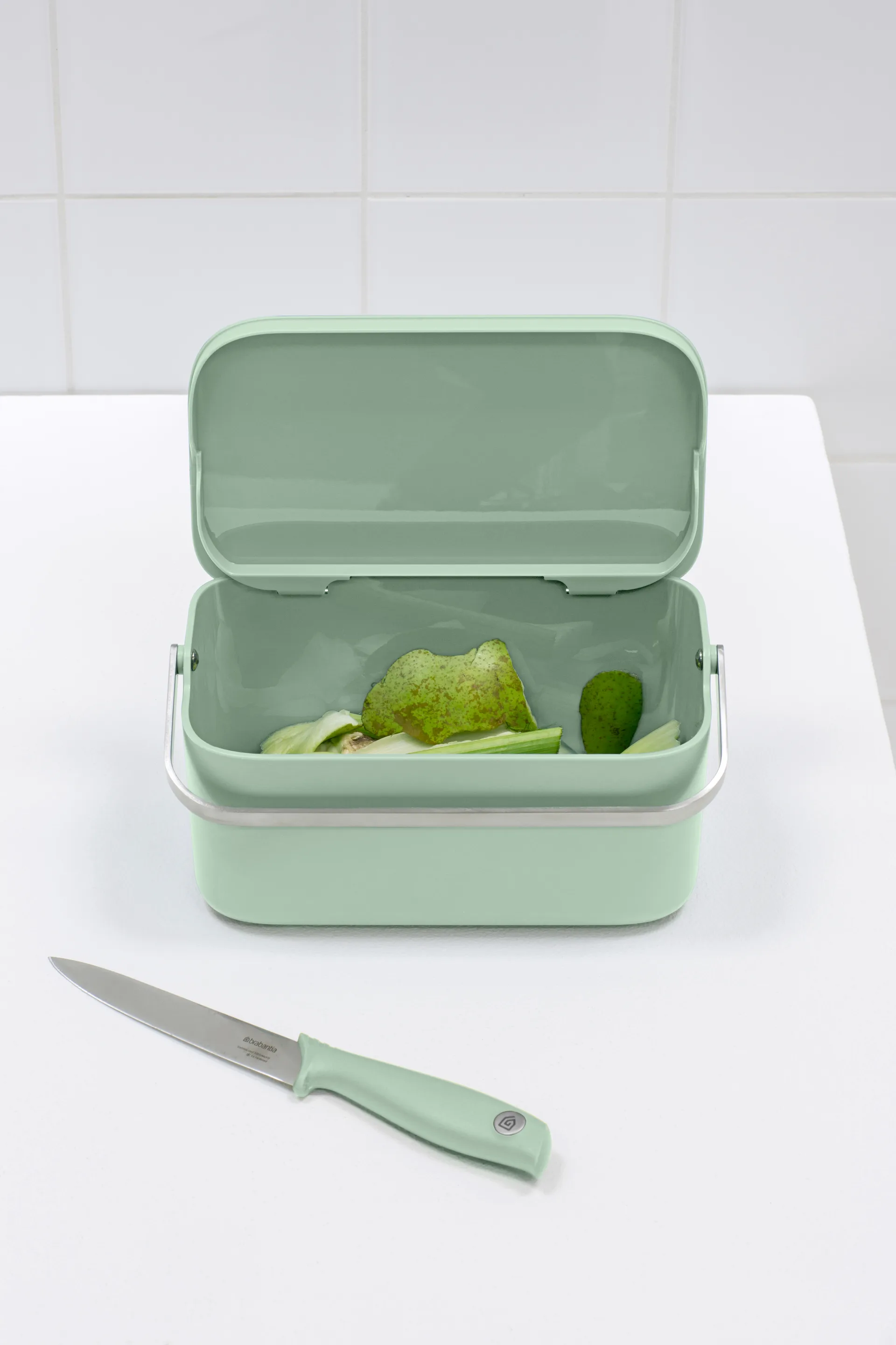 Bac à déchêts Sinkside 13x22 cm, Jade green Brabantia