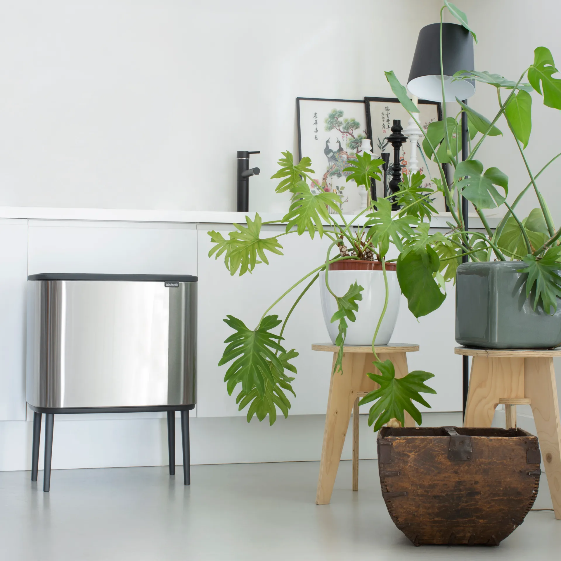 Bo Touch Bin 11+23 litres, acier inoxydable mat Brabantia