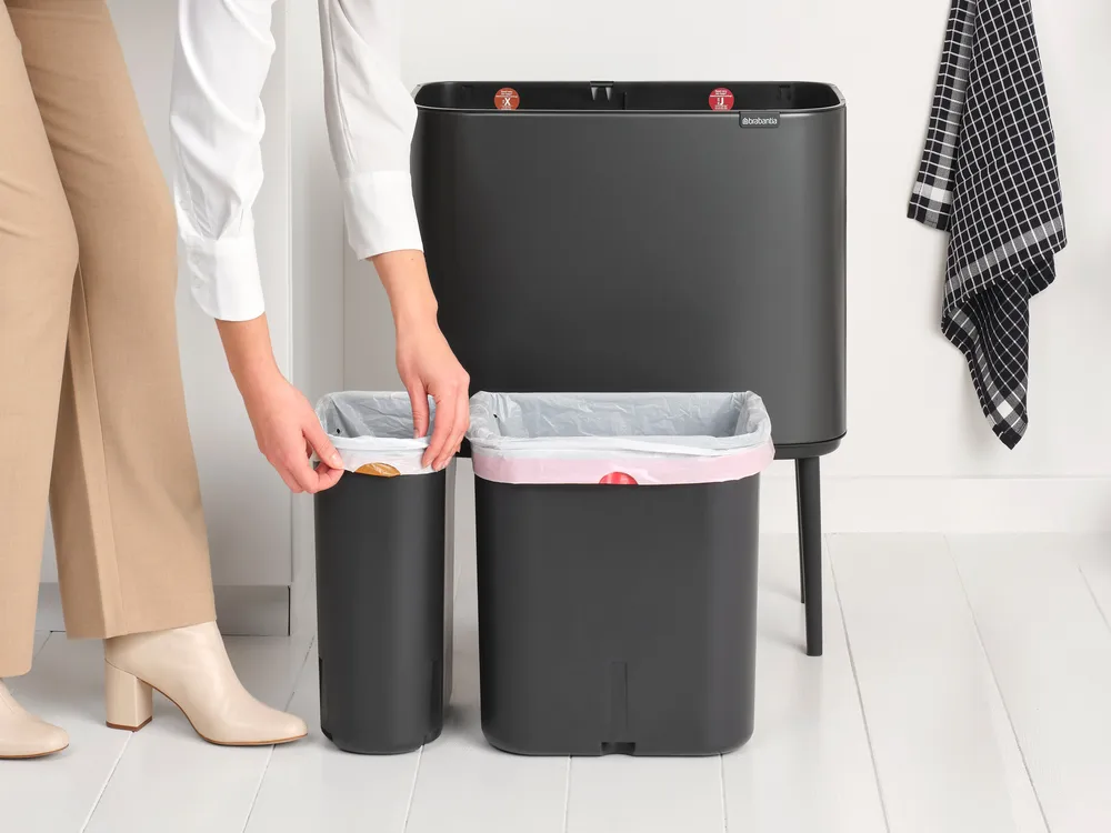 Bo Touch Bin 11+23 litres, Confident Grey Brabantia