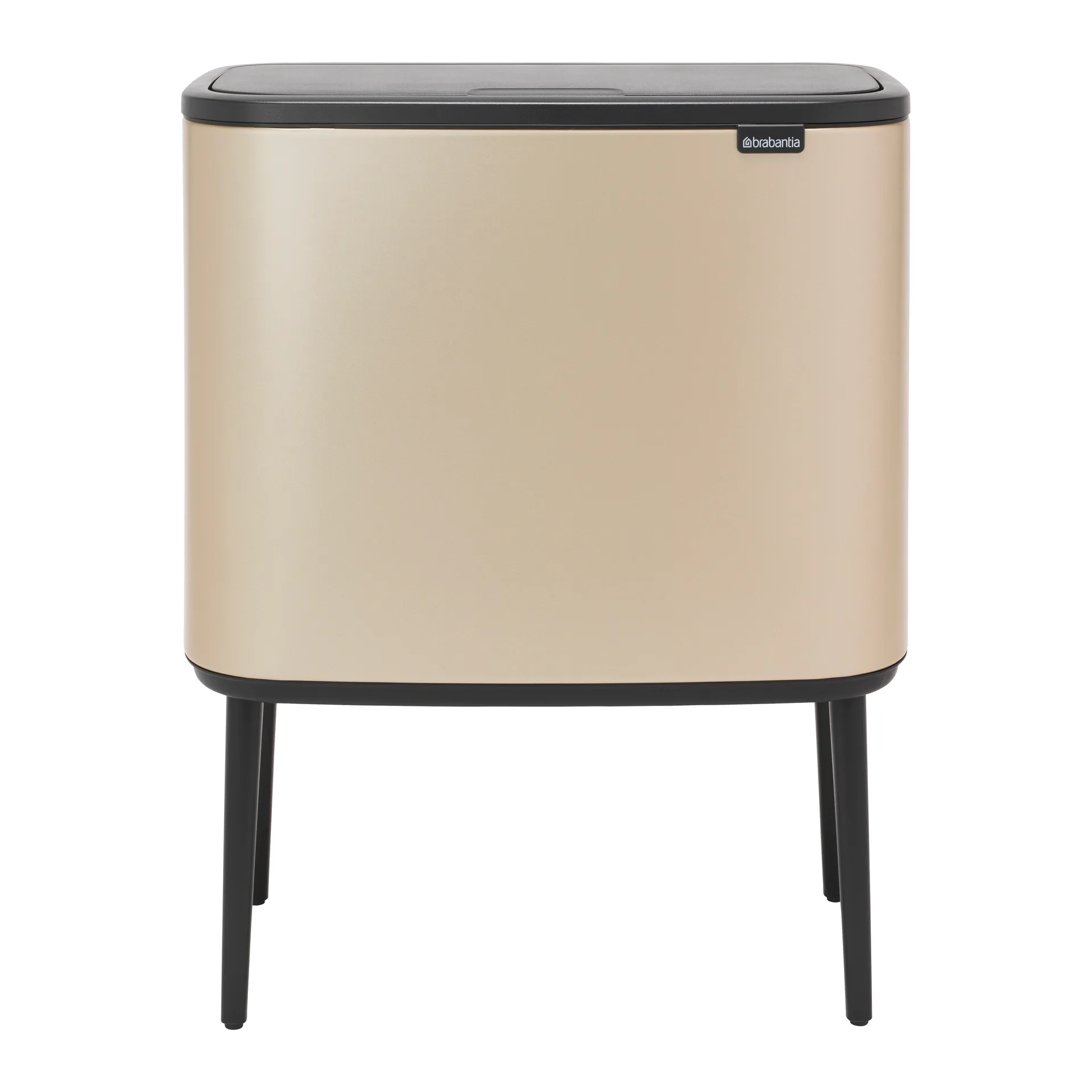 Bo Touch Bin 11+23 litres, Metallic Gold Brabantia