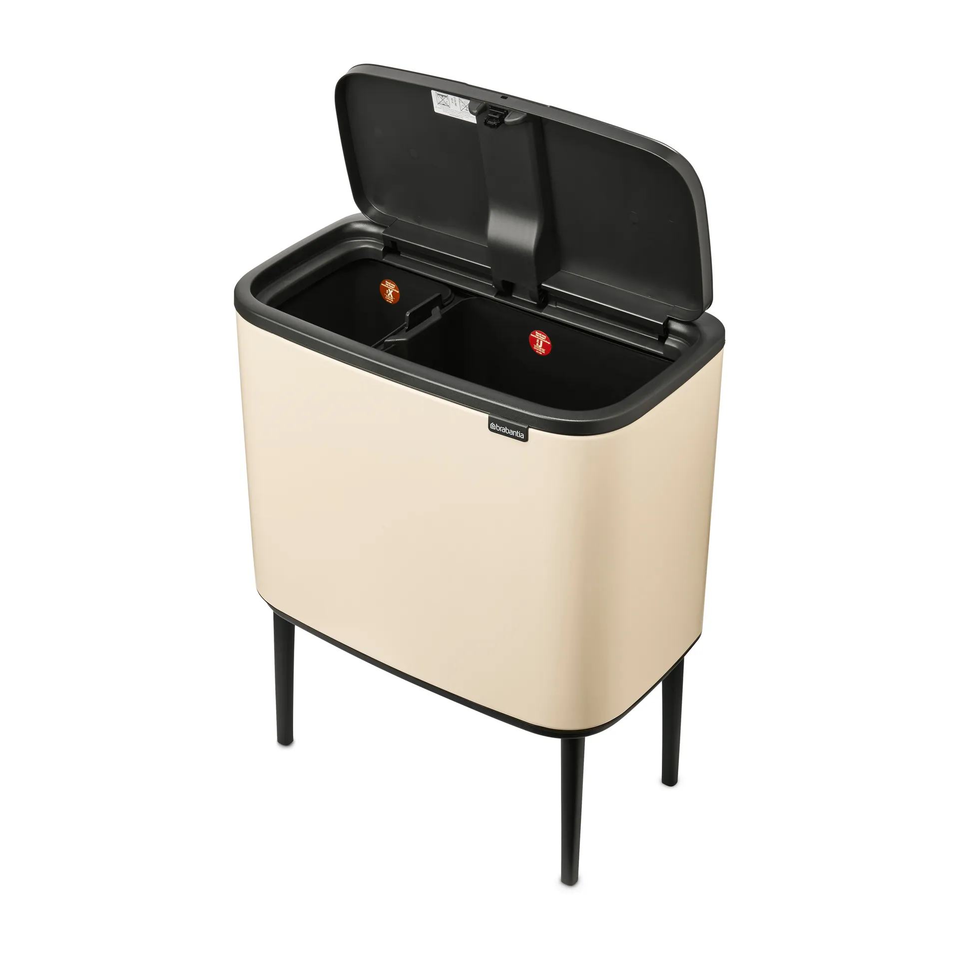 Bo Touch Bin 11+23 litres, Soft beige Brabantia