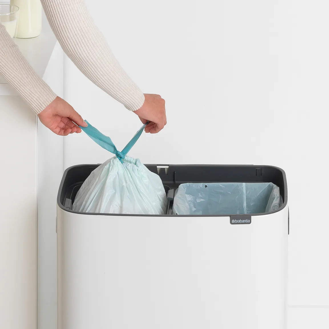 Bo Touch Bin 2x30 L, Blanc Brabantia