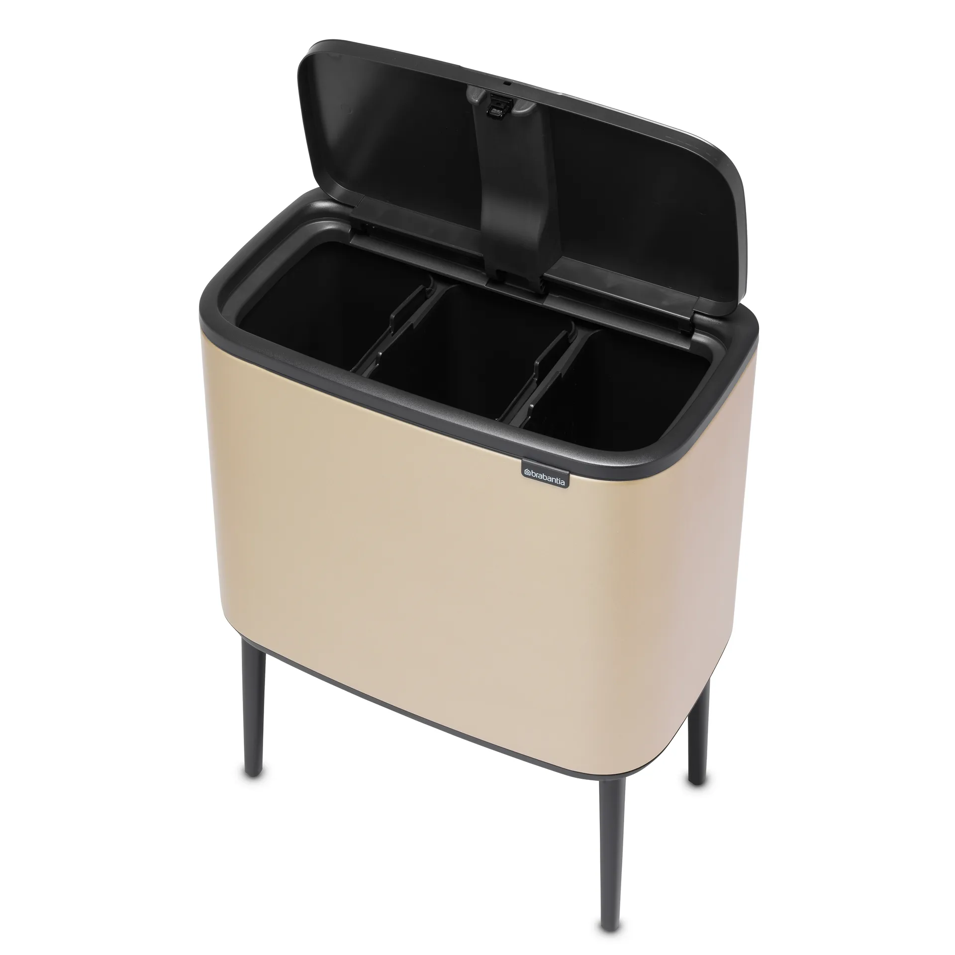 Bo Touch Bin 3 x 11 L, Metallic Gold Brabantia