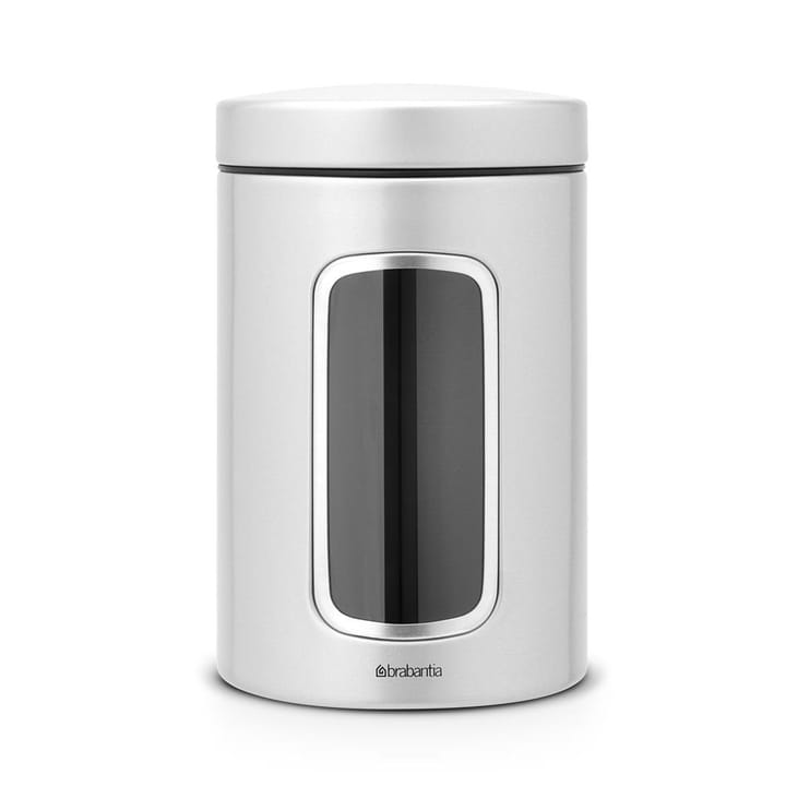 Bocal avec fenêtre Brabantia 1,4 L, gris métallique Brabantia