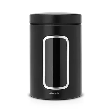 Bocal avec fenêtre Brabantia 1,4 L - noir mat - Brabantia
