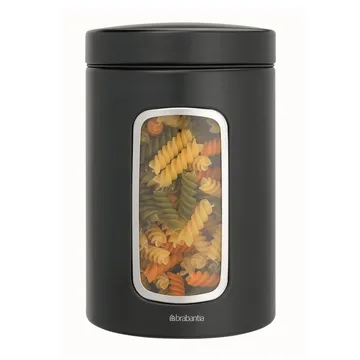 Bocal avec fenêtre Brabantia 1,4 L - noir mat - Brabantia