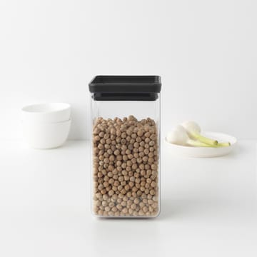 Bocal de rangement carré TASTY+ 1,6 L - Gris foncé - Brabantia