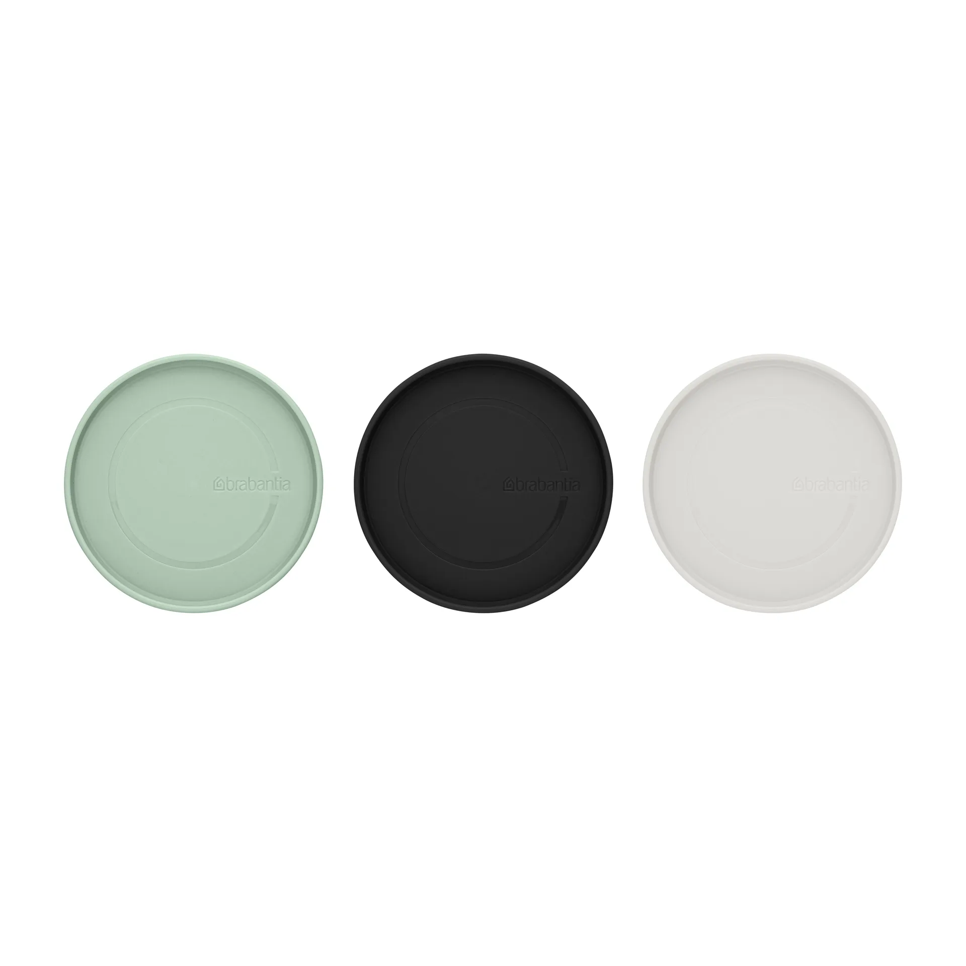 Bocaux en verre Brabantia lot de 3, Noir-gris-vert Brabantia
