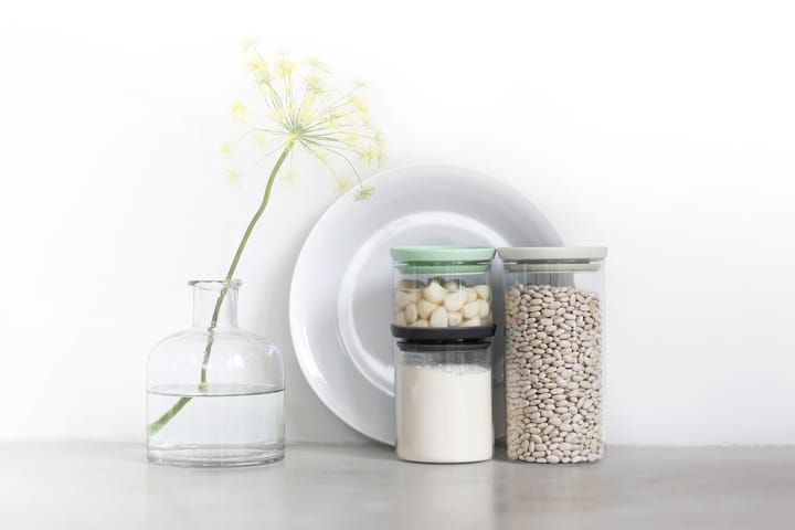 Bocaux en verre Brabantia lot de 3, Noir-gris-vert Brabantia
