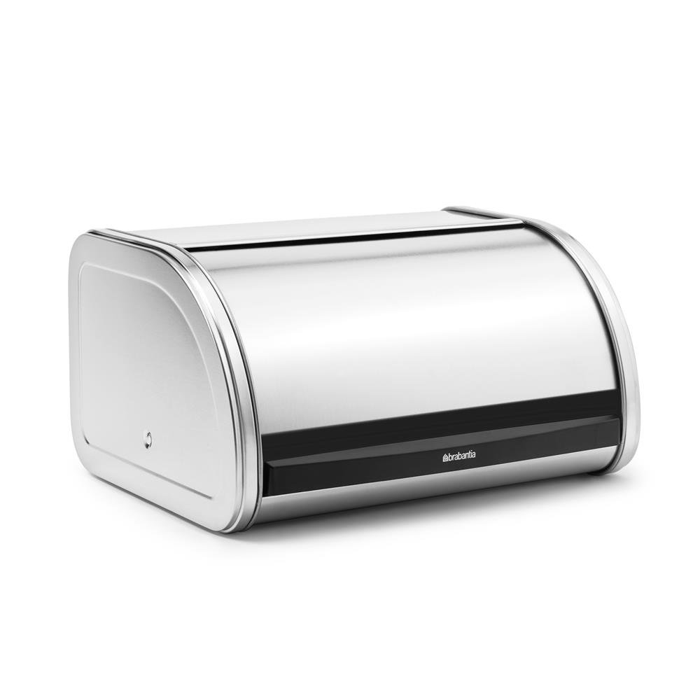 Brabantia Boîte à pain Roll Top petite acier mat | Design Scandinave | Boîtes à pain | Argenté