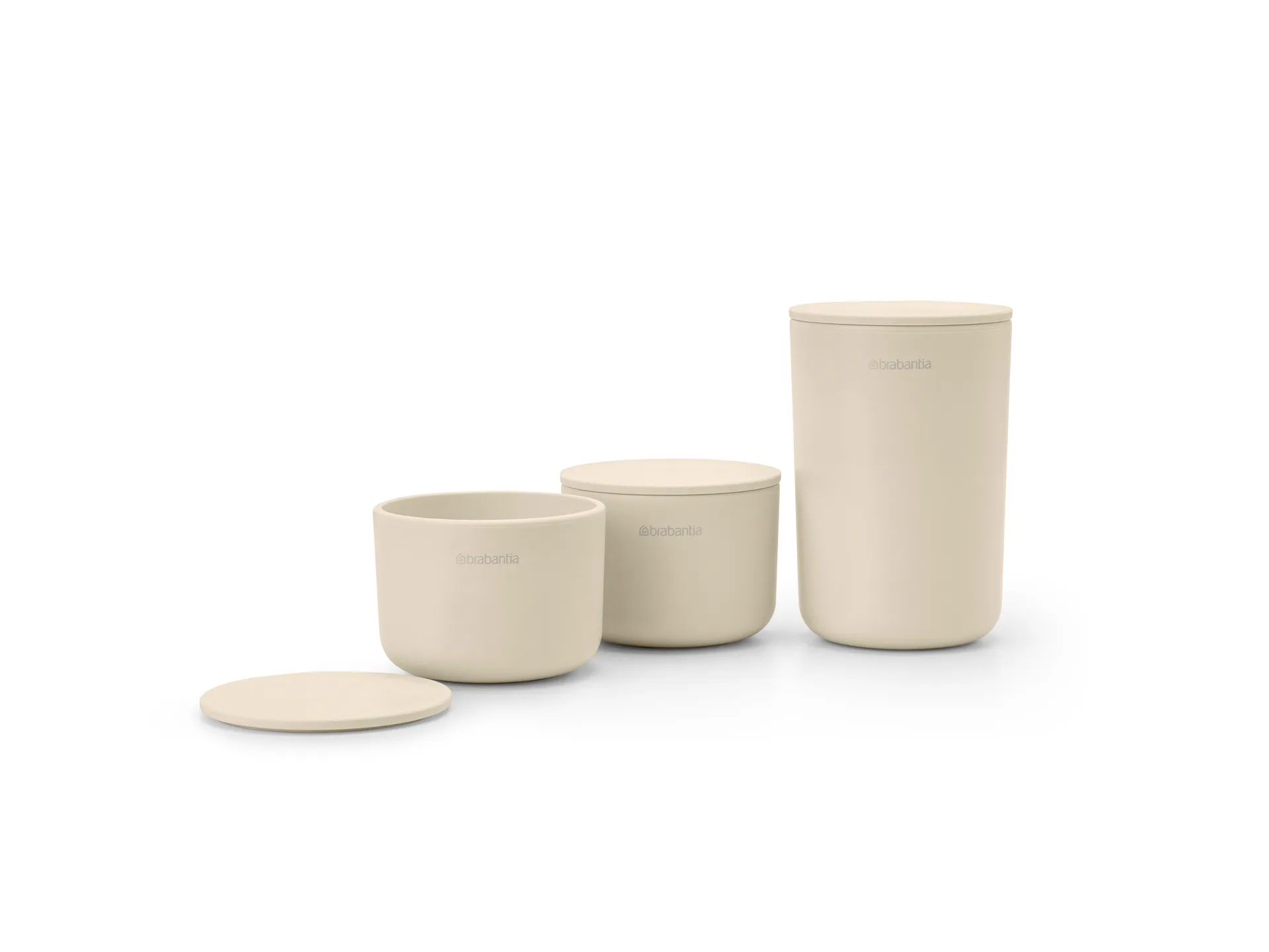 Boîtes de rangement ReNew Lot de 3, Soft Beige Brabantia