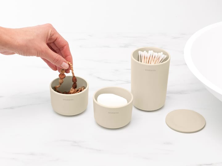 Boîtes de rangement ReNew Lot de 3, Soft Beige Brabantia