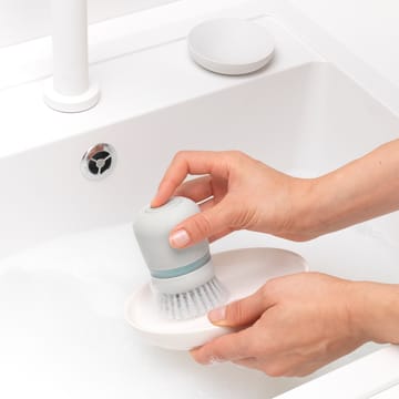 Brosse à vaisselle avec distributeur de savon Brabantia - Gris foncé - Brabantia