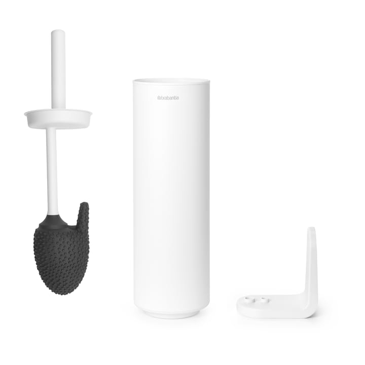 Brosse à WC avec support MindSet, Mineral Fresh White, silicone Brabantia