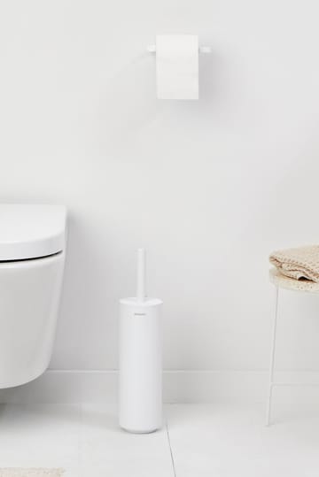 Brosse à WC avec support MindSet - Mineral Fresh White, silicone - Brabantia
