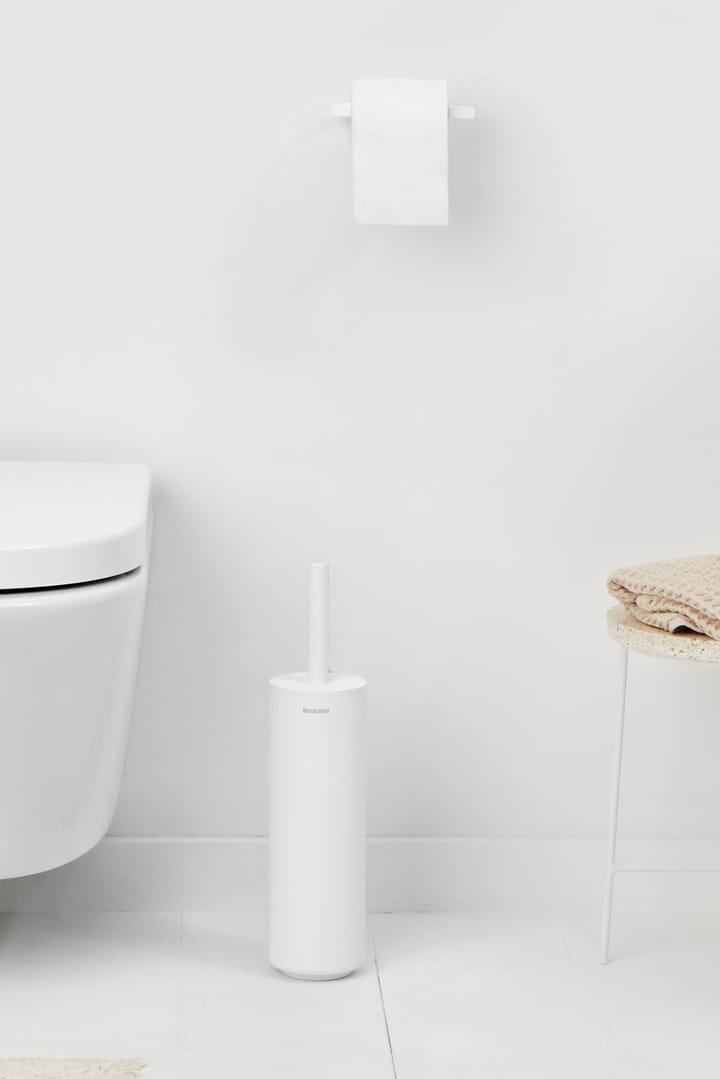 Brosse à WC avec support MindSet, Mineral Fresh White, silicone Brabantia
