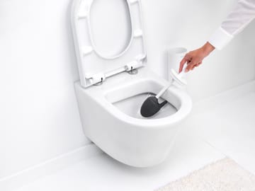 Brosse à WC avec support MindSet - Mineral Fresh White, silicone - Brabantia