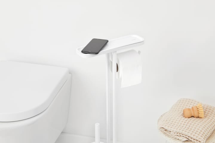 Caddie à toilette MindSet, Mineral Fresh White, silicone Brabantia