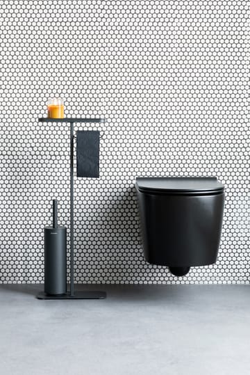 Caddie à toilette MindSet - Mineral Infinite Grey, silicone - Brabantia