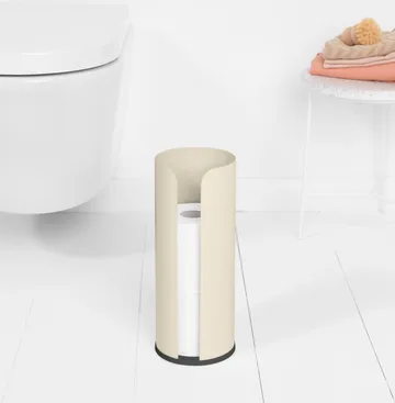 Conteneur à rouleaux de papier toilette Brabantia ReNew - Beige clair - Brabantia