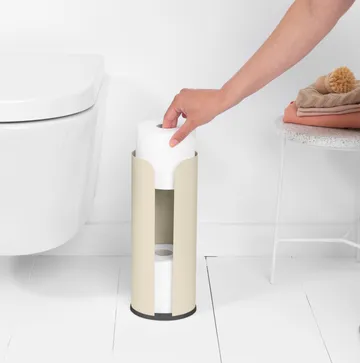Conteneur à rouleaux de papier toilette Brabantia ReNew - Beige clair - Brabantia