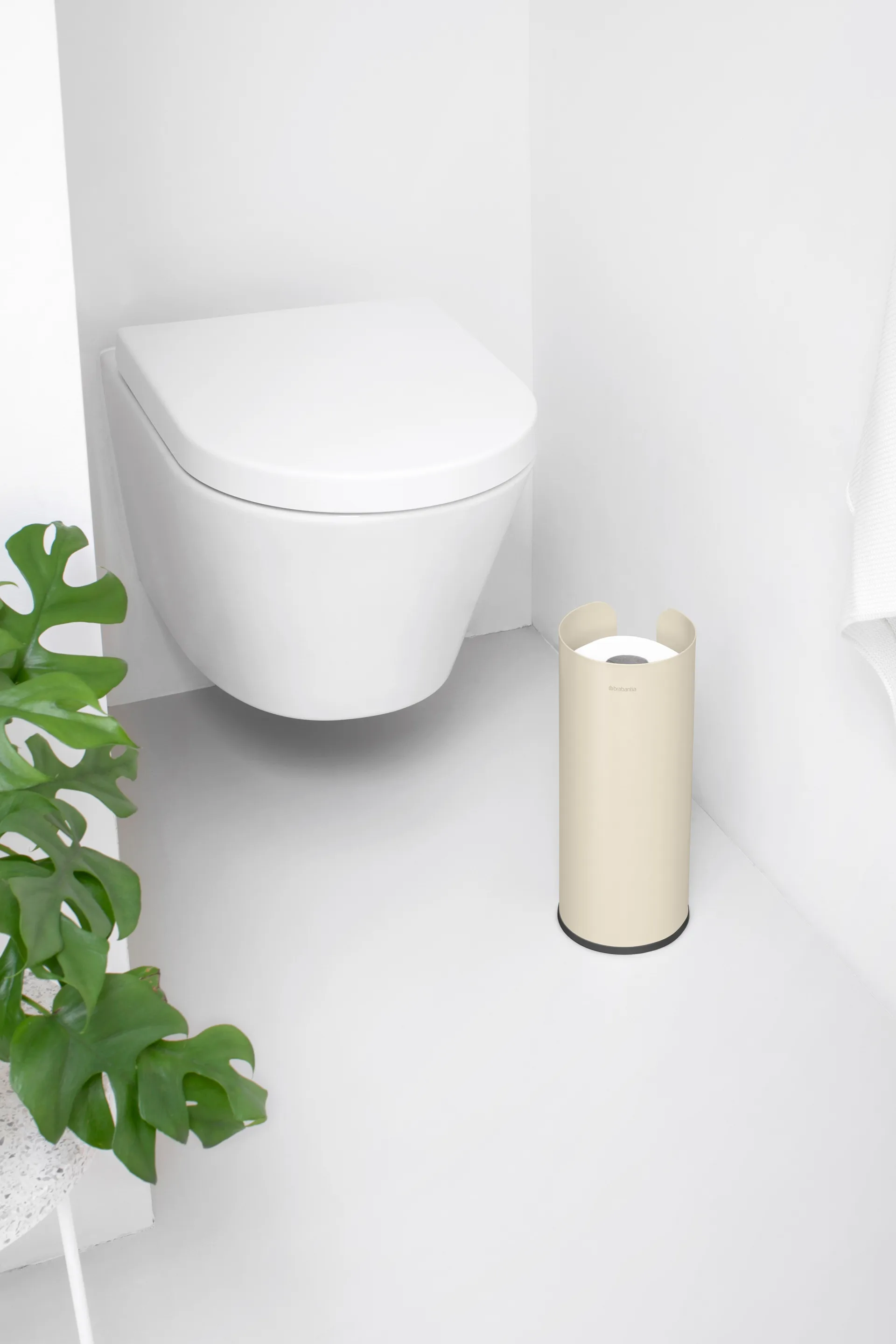 Conteneur à rouleaux de papier toilette Brabantia ReNew, Beige clair Brabantia