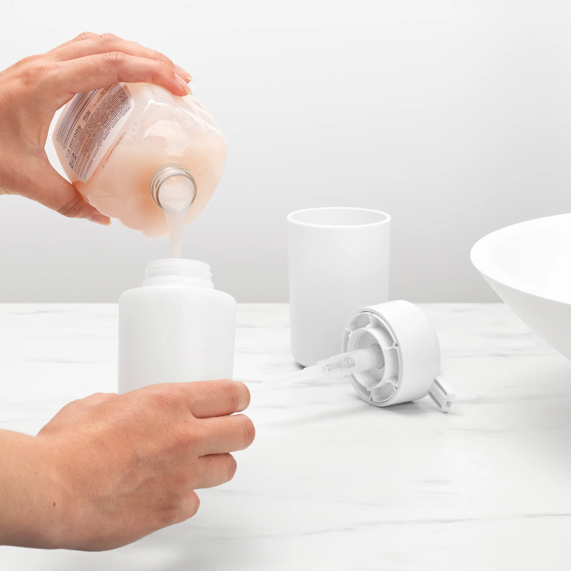 Distributeur de savon ReNew de Brabantia 14 cm, Blanc Brabantia