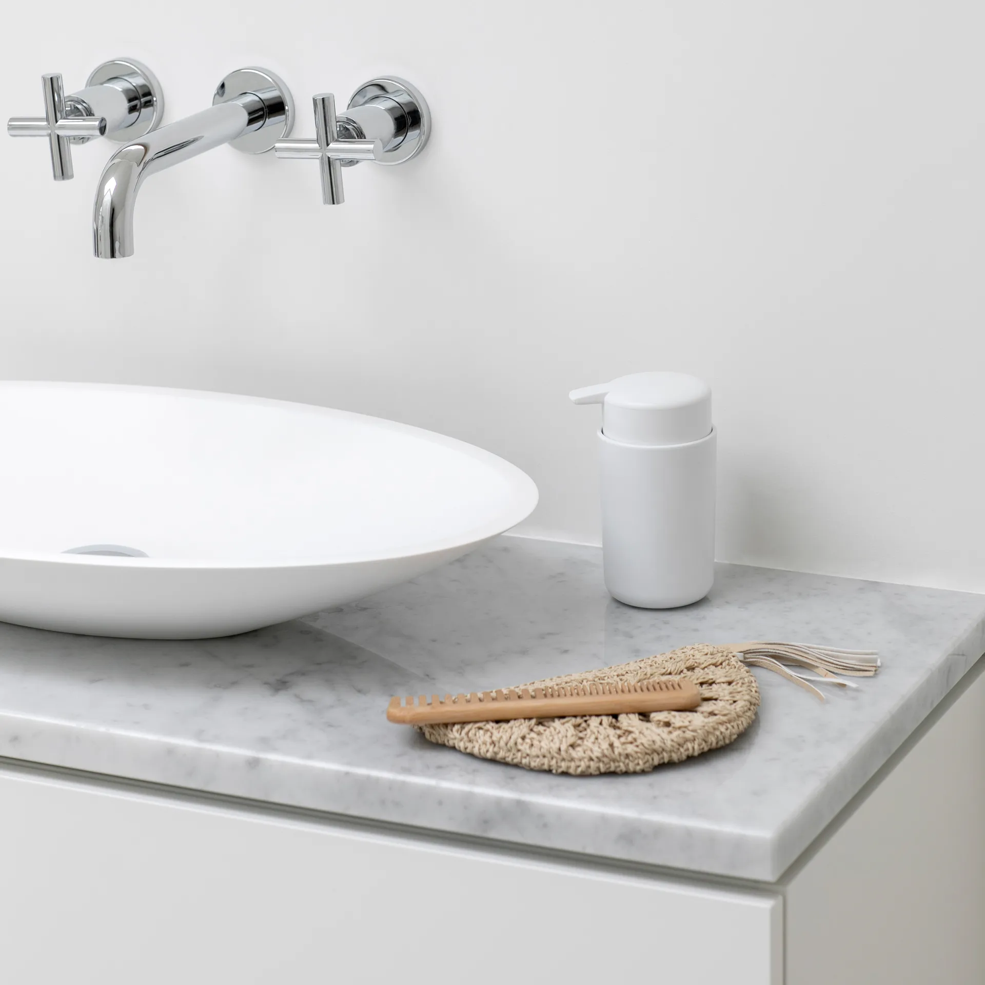 Distributeur de savon ReNew de Brabantia 14 cm, Blanc Brabantia