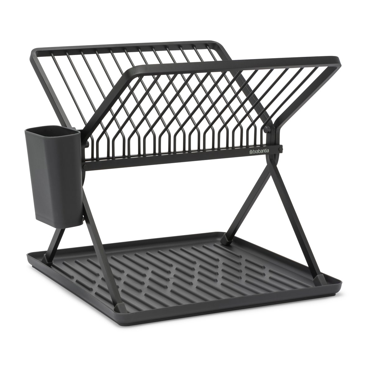 Brabantia Egouttoir à vaisselle pliable Sinkside 37 cm Gris foncé